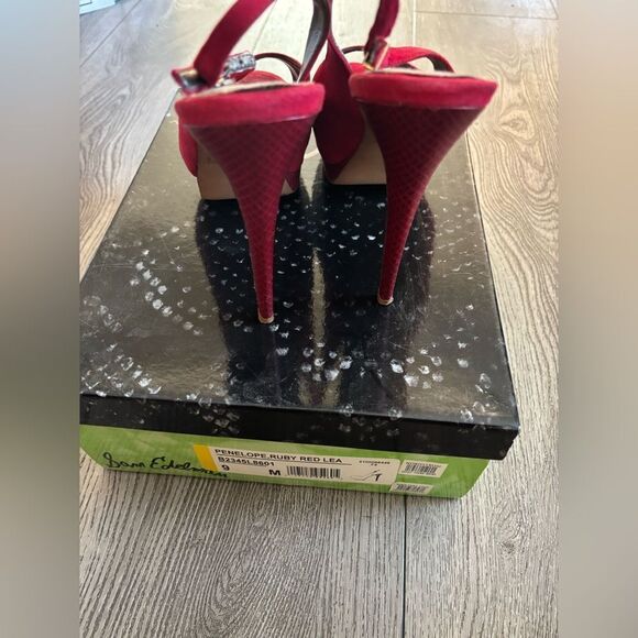 Sam Edelman Penelope ruby red Lea high heels used - Picture 4 of 9